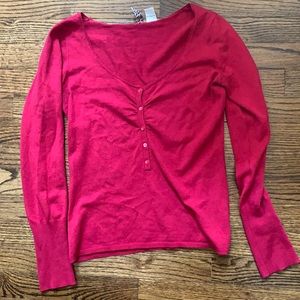 Barney’s coop stretchy low cut sweater